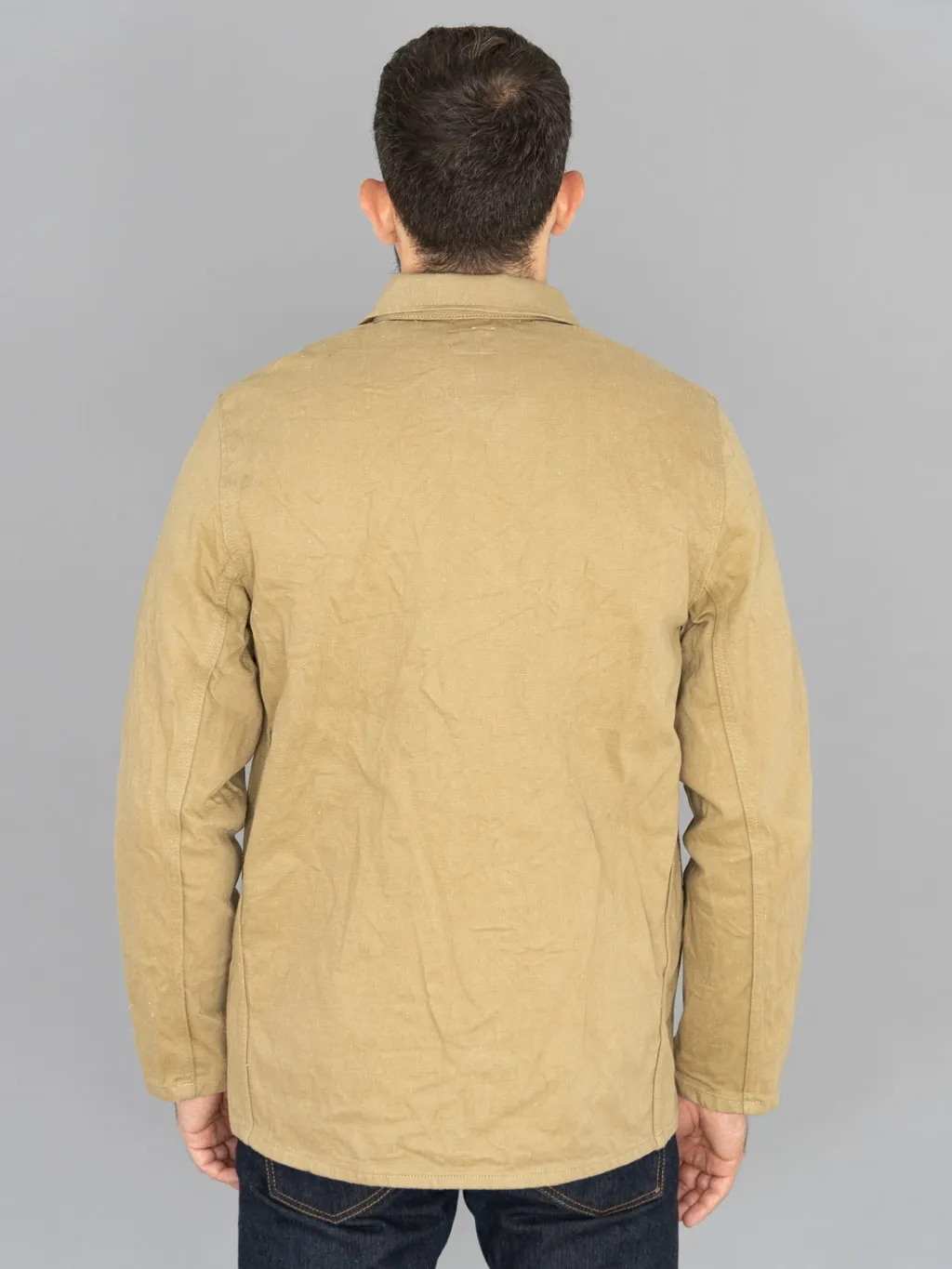 ONI Denim 03501-KHBESF "Super Low Tension Khaki-Beige" 12oz Coverall Jacket