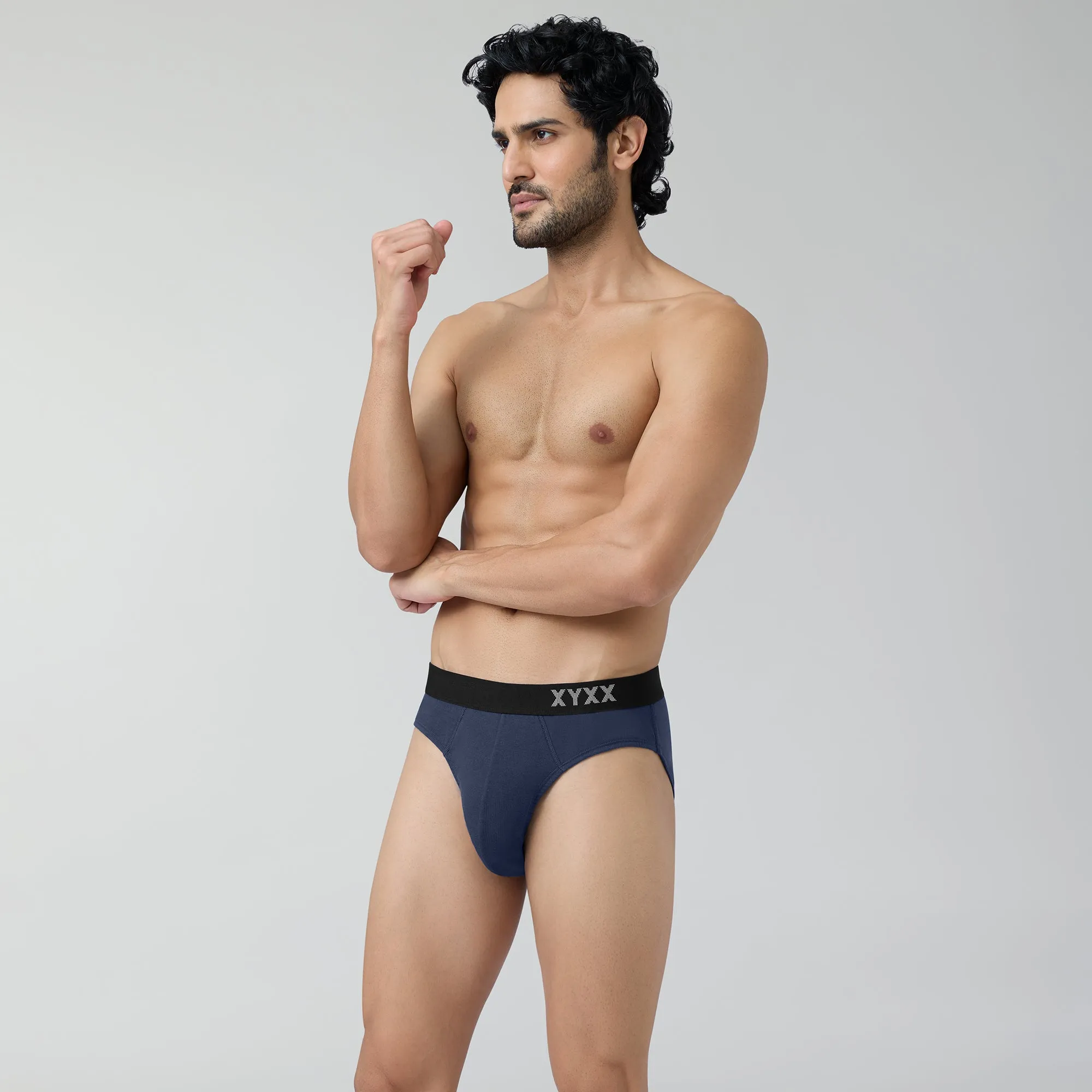 Pace Cotton Rib Briefs Estate Blue