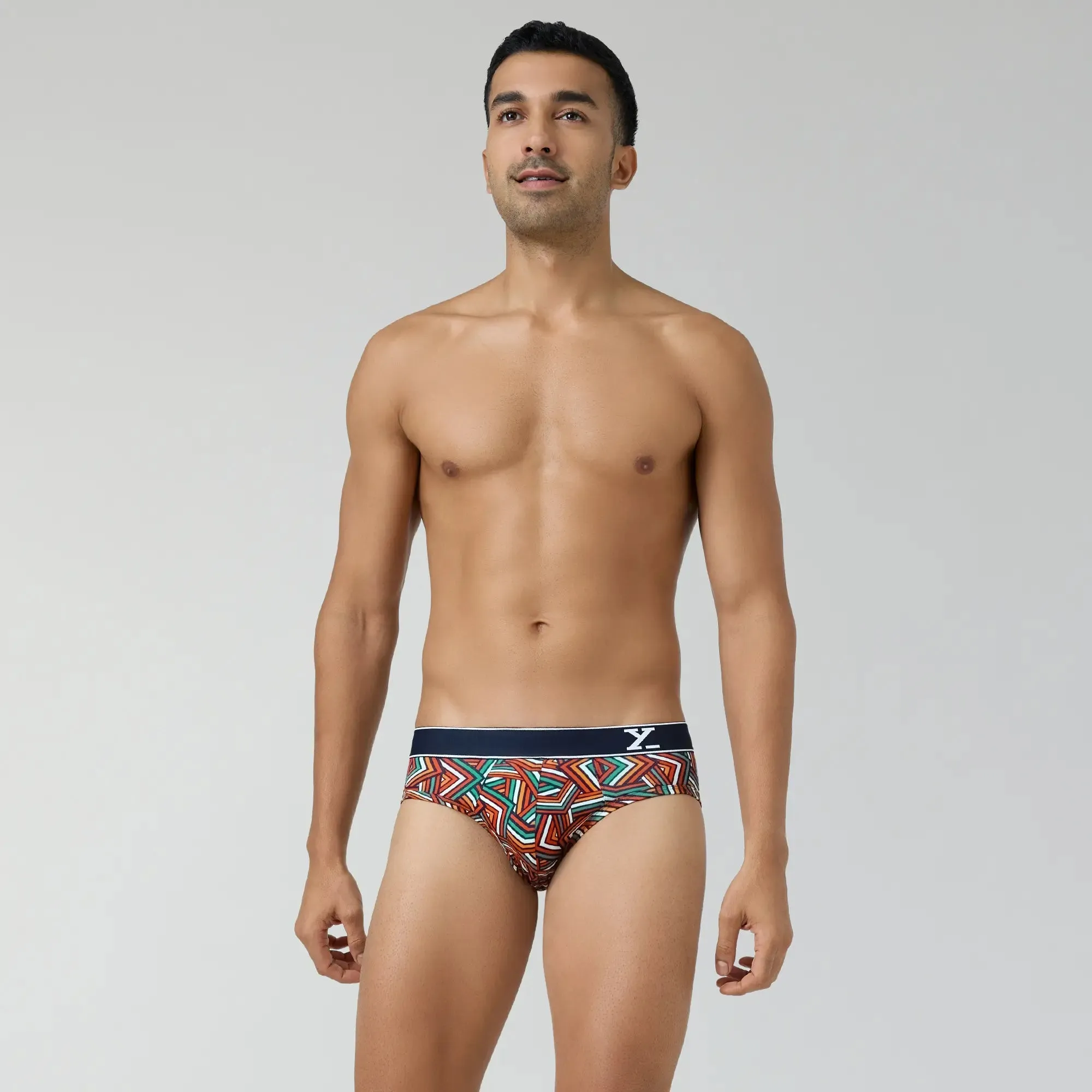 Parallax Cotton Briefs Yellow Stripes