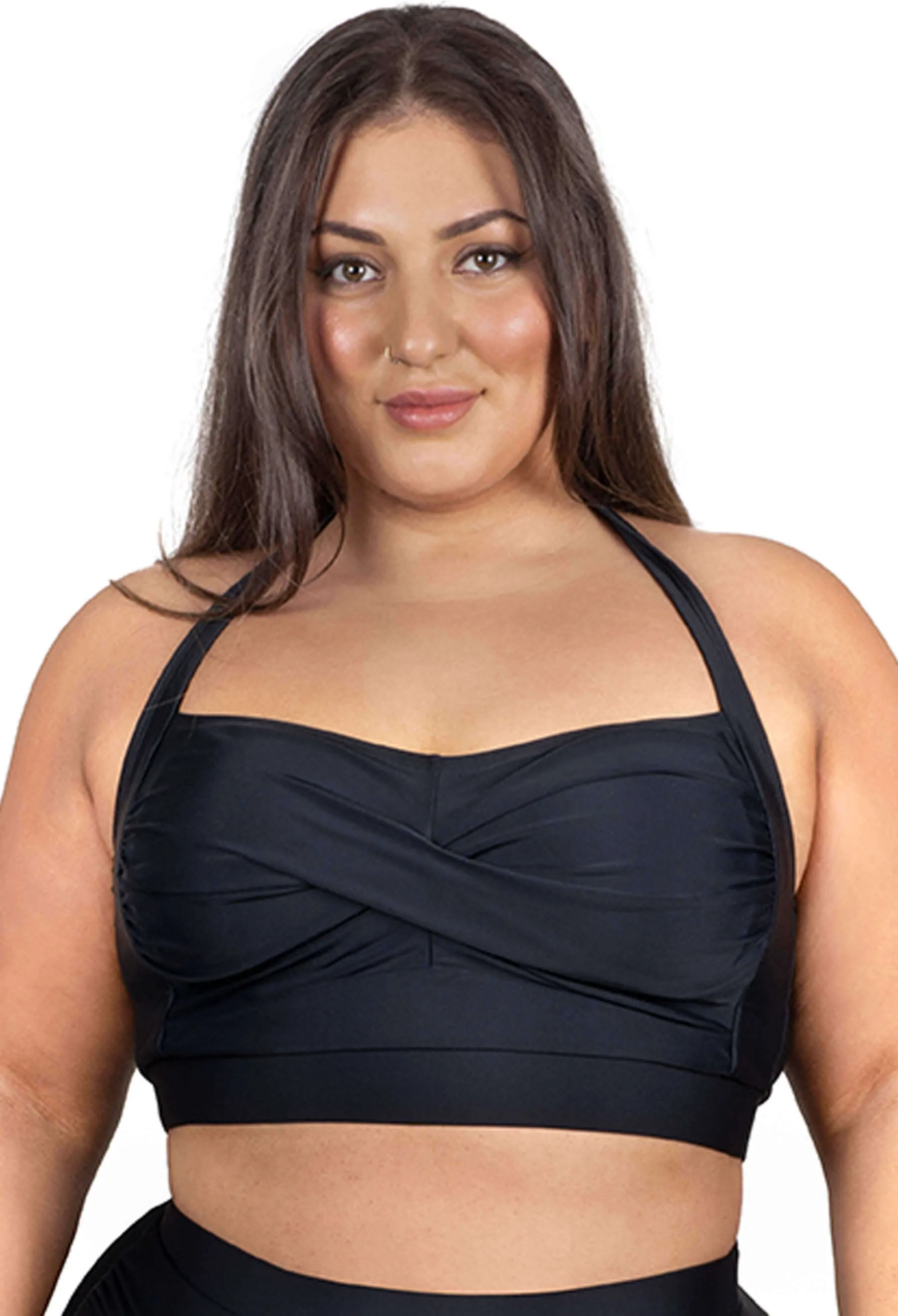 Plus Size Anti-Chafing Swim Skirt and Bikini Set