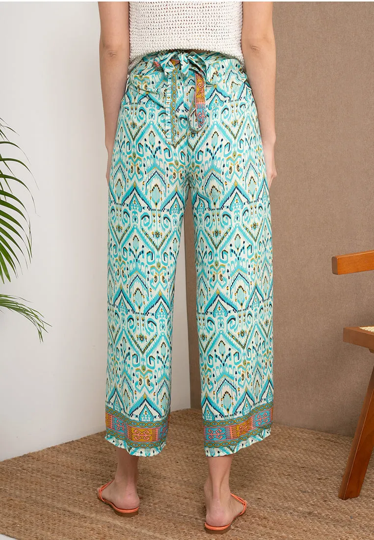 Poly Silk Pareo Pants