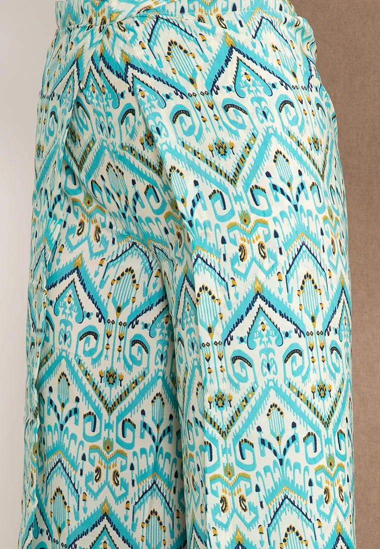 Poly Silk Pareo Pants