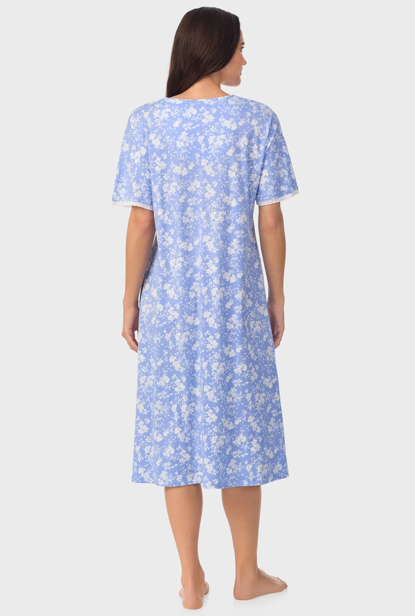 Powder Blue Floral Caftan