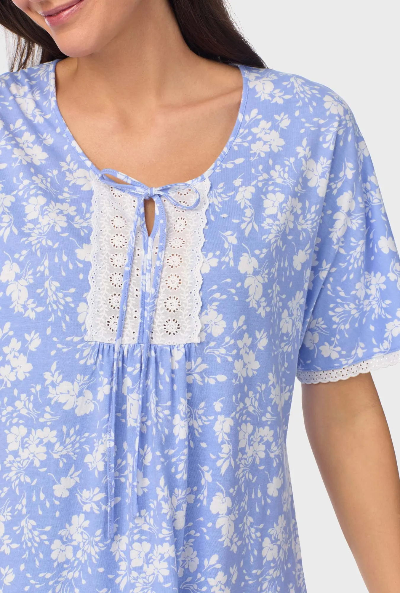 Powder Blue Floral Caftan