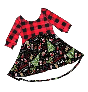 PREORDER - Christmas Wish - All Plaid Bodice - Luna Tunic