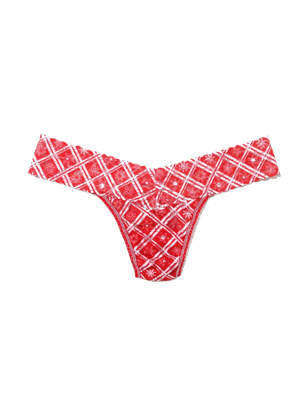 PRINTED LOW RISE THONG (WINTER WONDERLAND) - HANKY PANKY