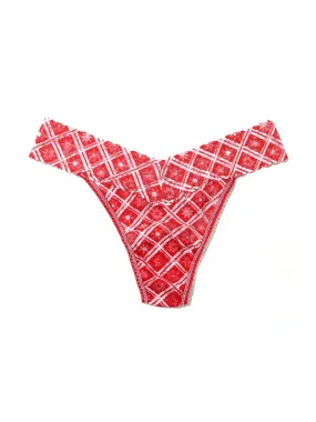 PRINTED ORIGINAL RISE THONG (WINTER WONDERLAND) - HANKY PANKY