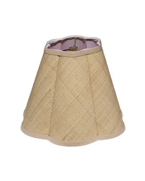 Raffia Scalloped Lamp Shade