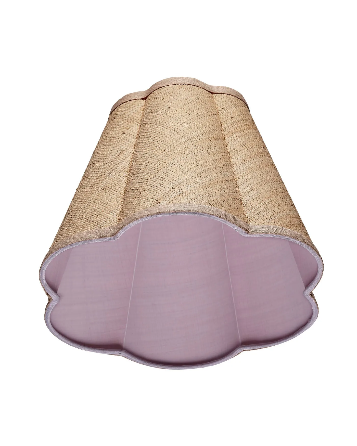 Raffia Scalloped Lamp Shade