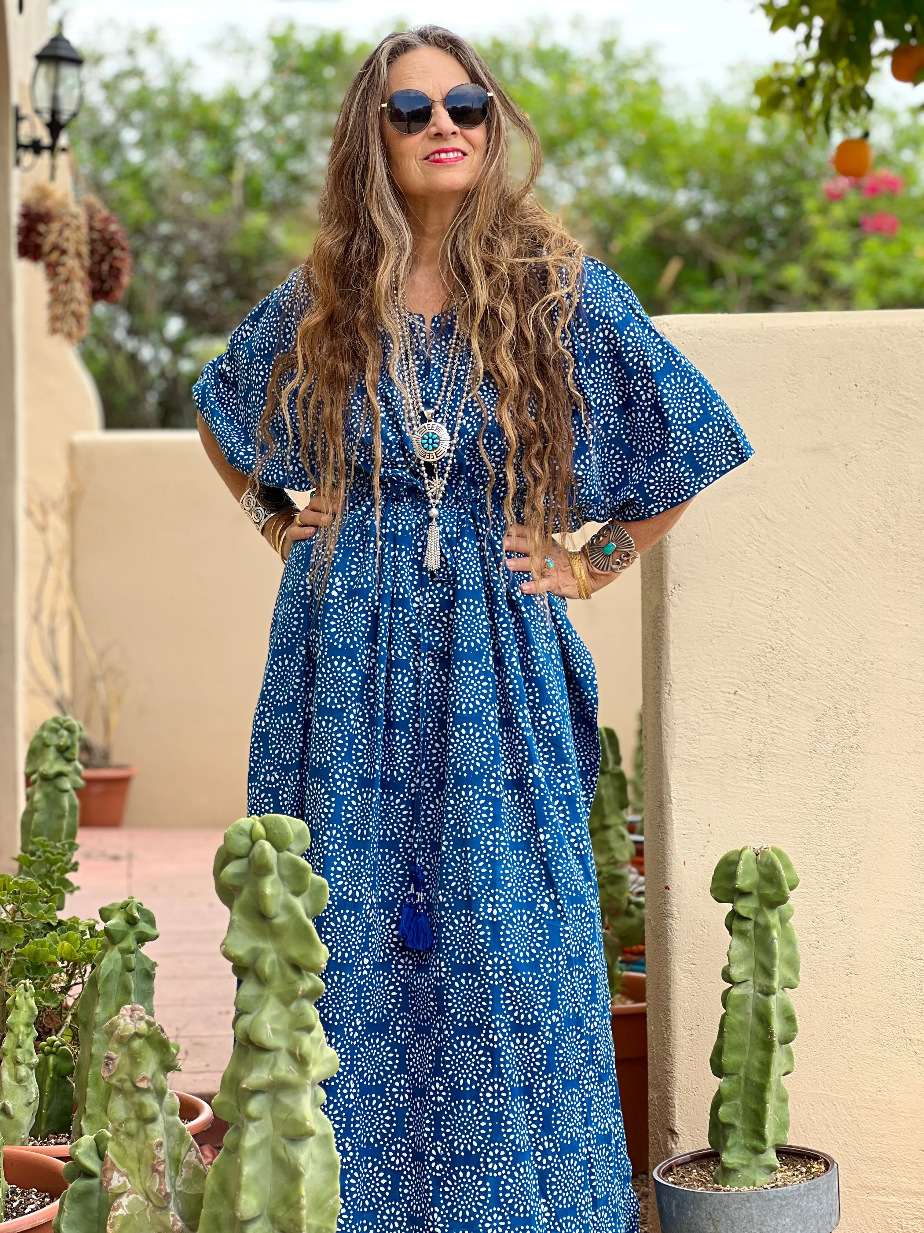 Ronnie Maxi Cotton Kaftan Dress