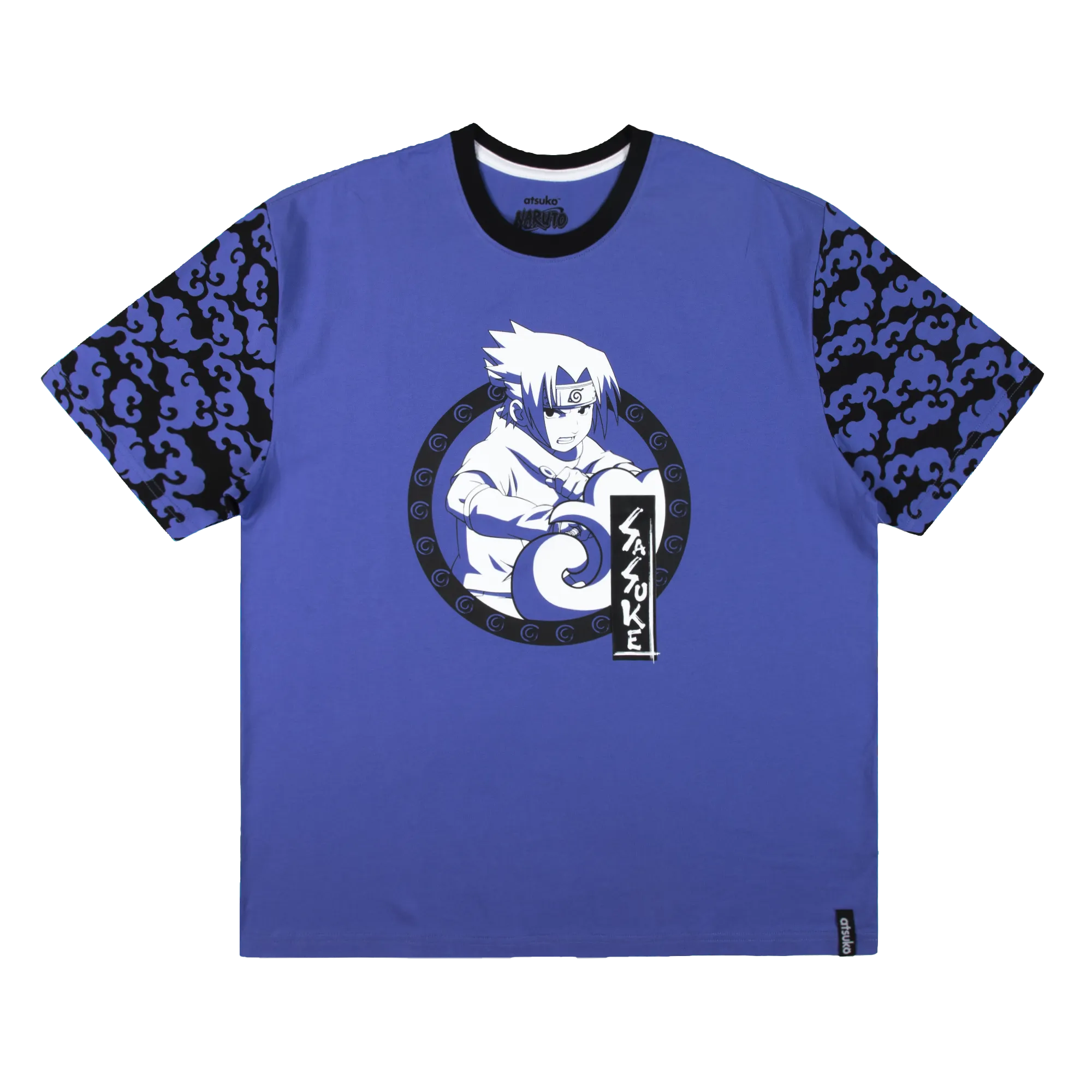 Sasuke Pattern Sleeve Purple Tee