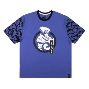 Sasuke Pattern Sleeve Purple Tee