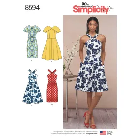 Simplicity Sewing Pattern 8594 Miss and Petite Dresses