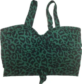 Stay-Cation Top | Green Leopard Print | Final Sale