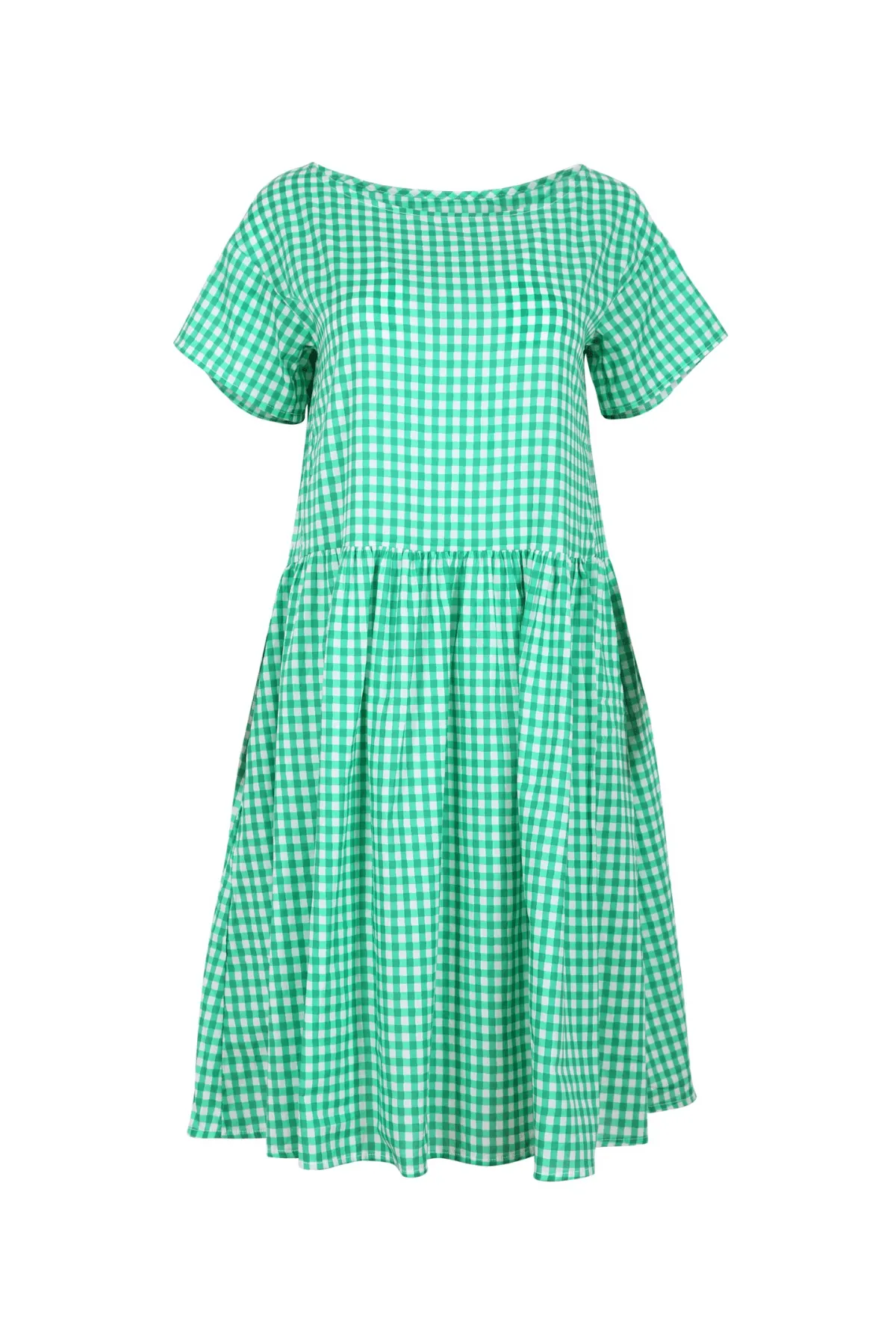 Sunshine Drop Waist Dress Green in Cotton