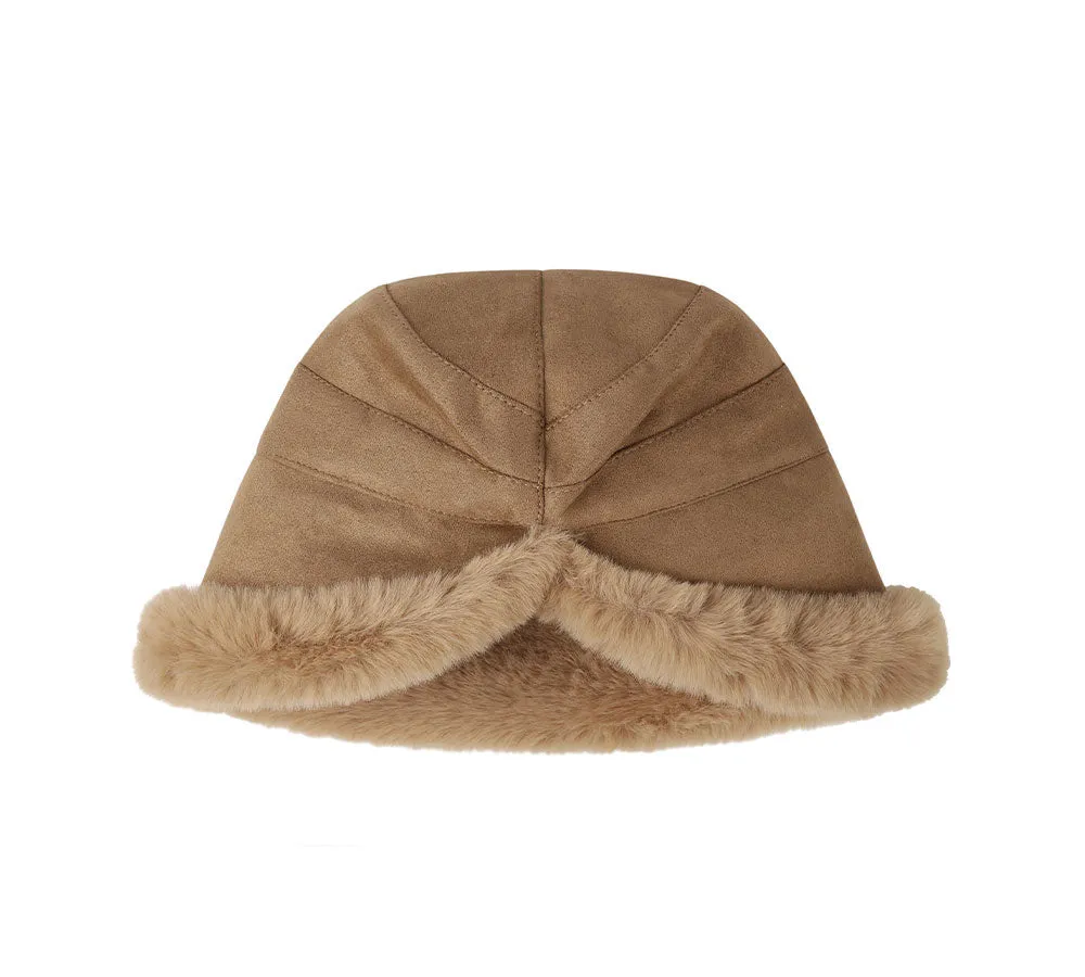 TARRAMARRA® Suede Fluffy Warm Bucket Hat