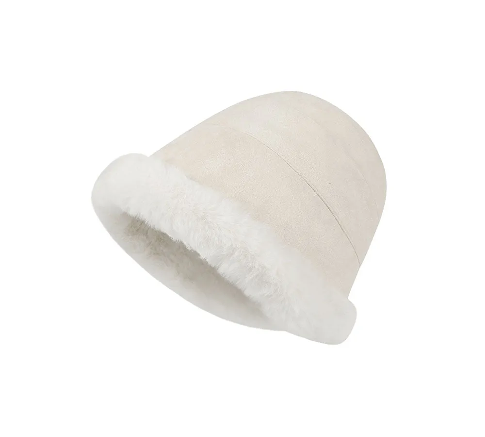 TARRAMARRA® Suede Fluffy Warm Bucket Hat