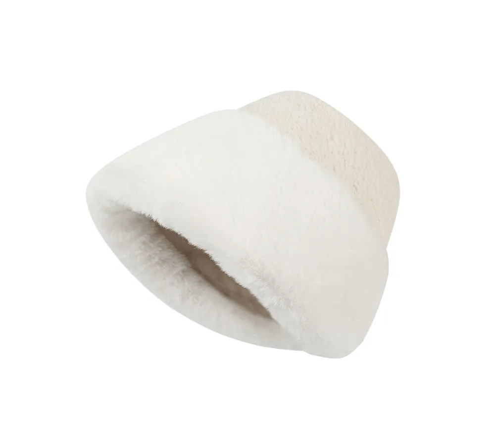 TARRAMARRA® Suede Fluffy Warm Bucket Hat