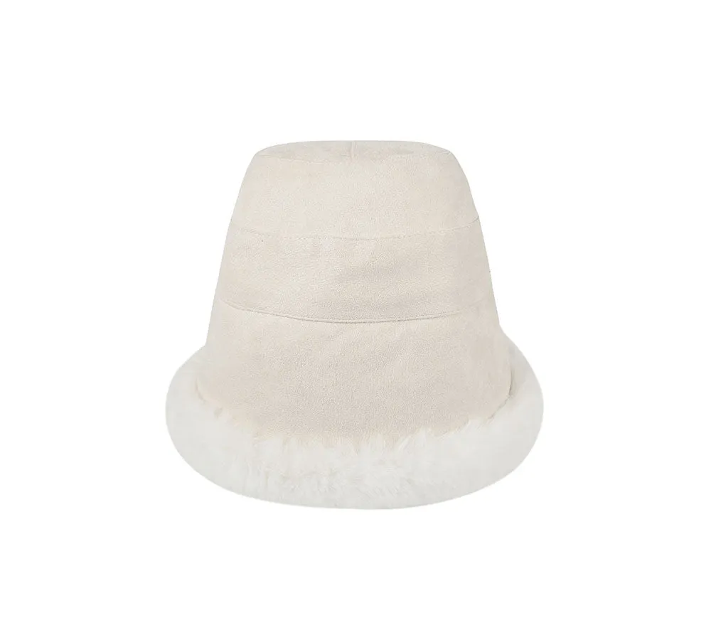 TARRAMARRA® Suede Fluffy Warm Bucket Hat