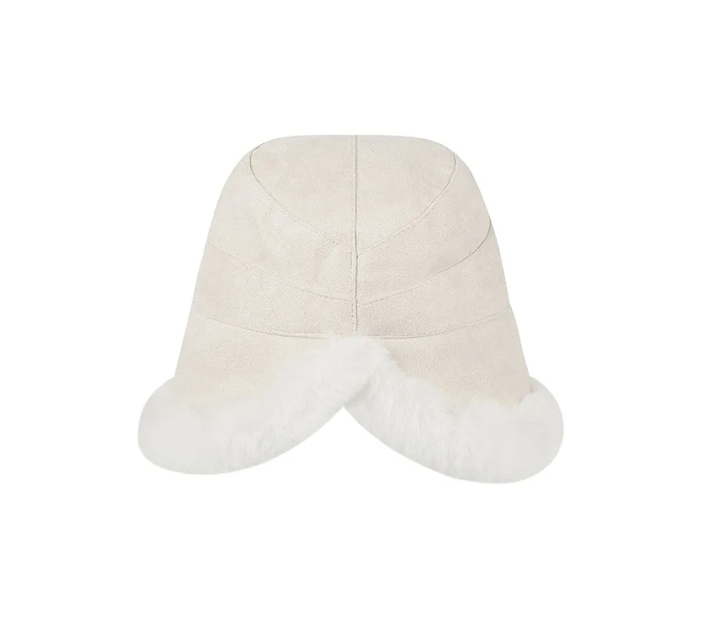 TARRAMARRA® Suede Fluffy Warm Bucket Hat