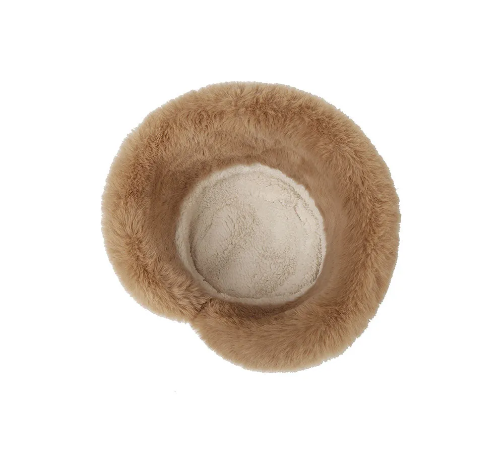 TARRAMARRA® Suede Fluffy Warm Bucket Hat