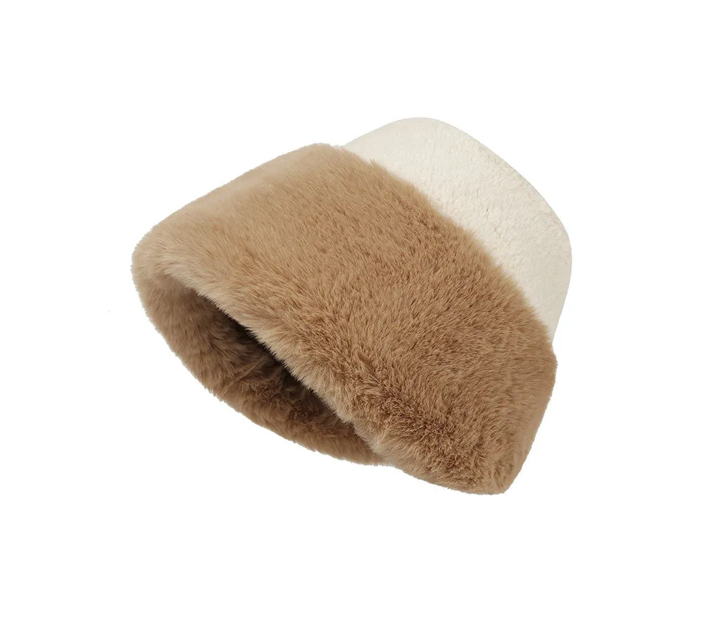 TARRAMARRA® Suede Fluffy Warm Bucket Hat