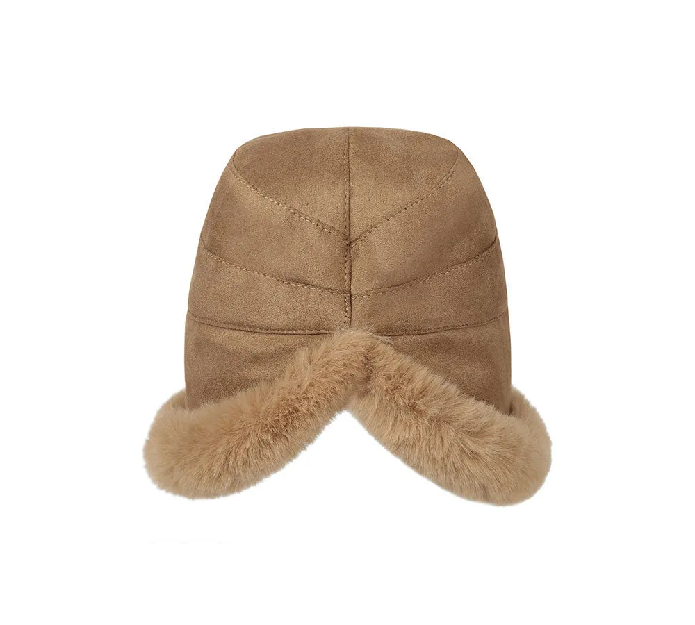 TARRAMARRA® Suede Fluffy Warm Bucket Hat