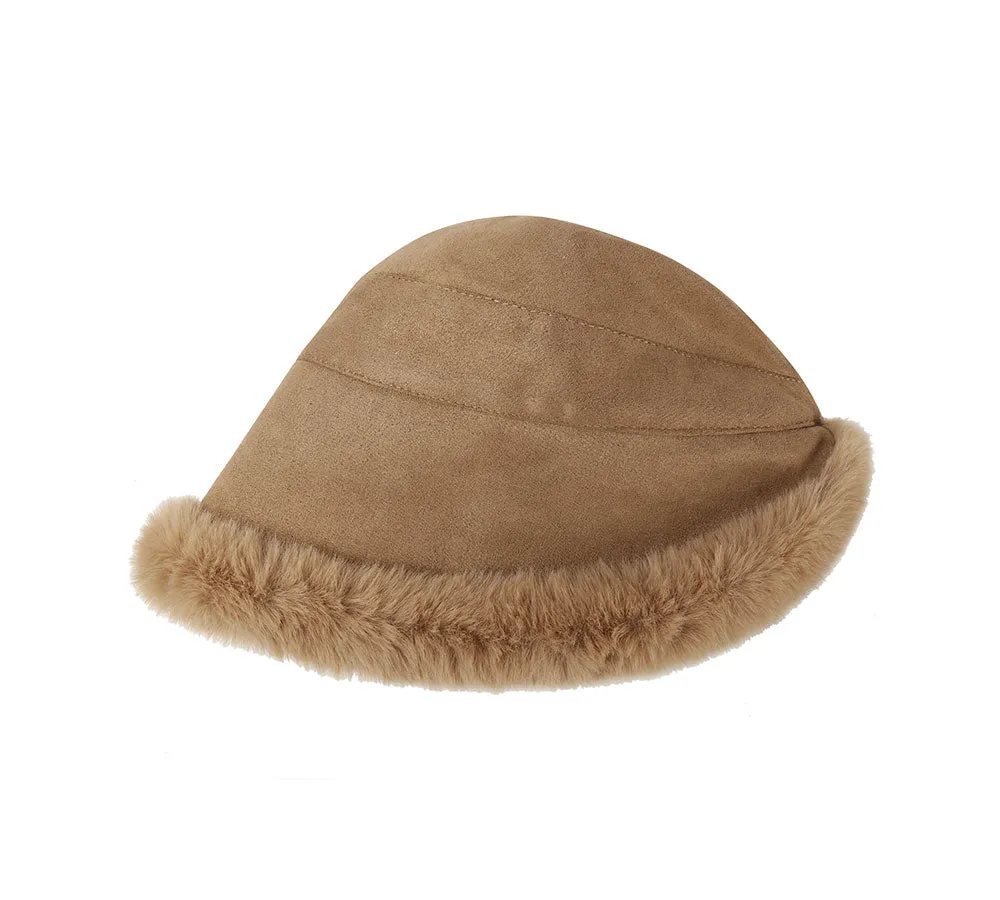 TARRAMARRA® Suede Fluffy Warm Bucket Hat