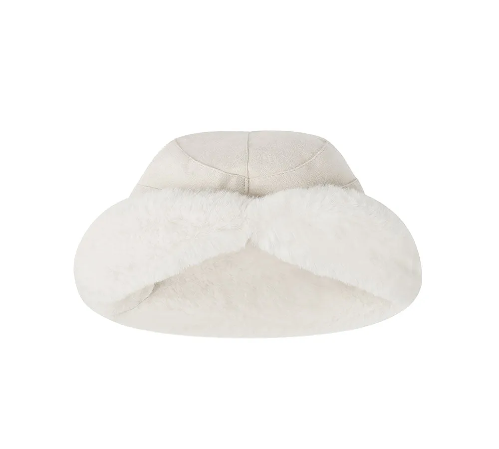 TARRAMARRA® Suede Fluffy Warm Bucket Hat