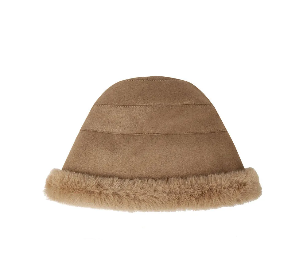 TARRAMARRA® Suede Fluffy Warm Bucket Hat