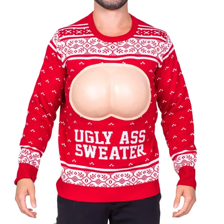 Ugly Ass Adult Unisex Funny Holiday Ugly Christmas Sweater