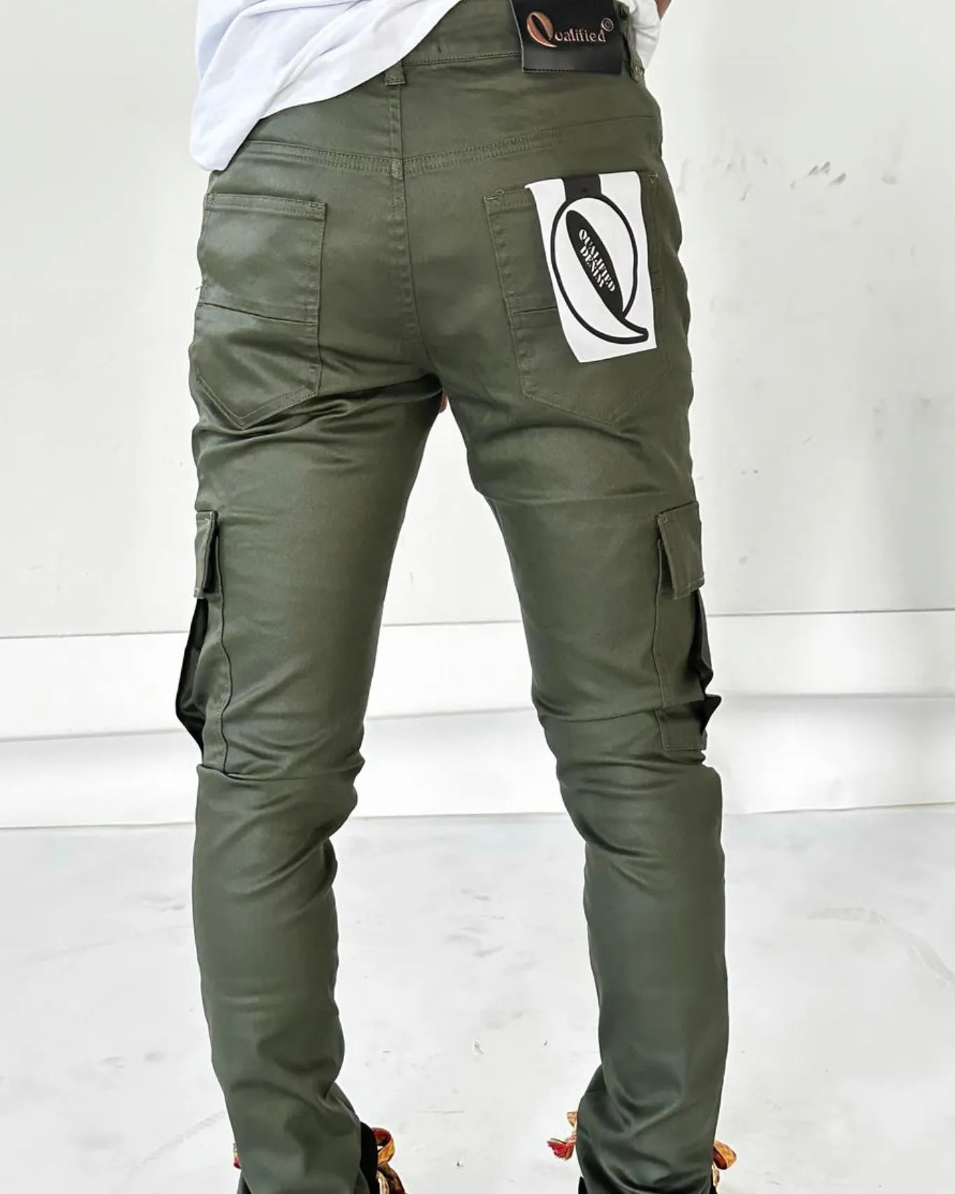 Waxed Cargo Denim Jean