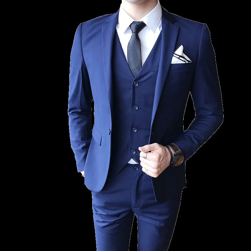 West Louis™ Designer Tailored Elegant Slim Fit 3 Piece Suit