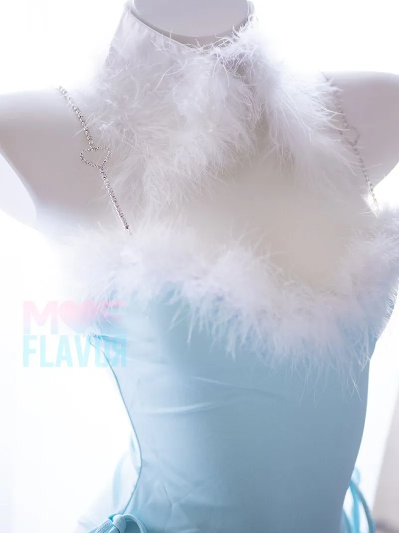 Winter Bunny Heart Rhinestone Bodysuit