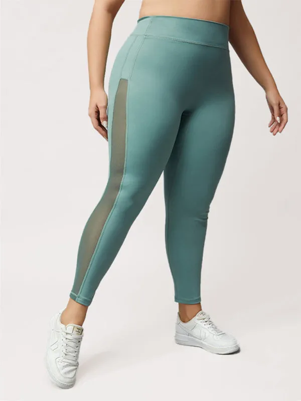 Women's Plus Size Contrasting Colour High Waist Loungewear Active Leggings