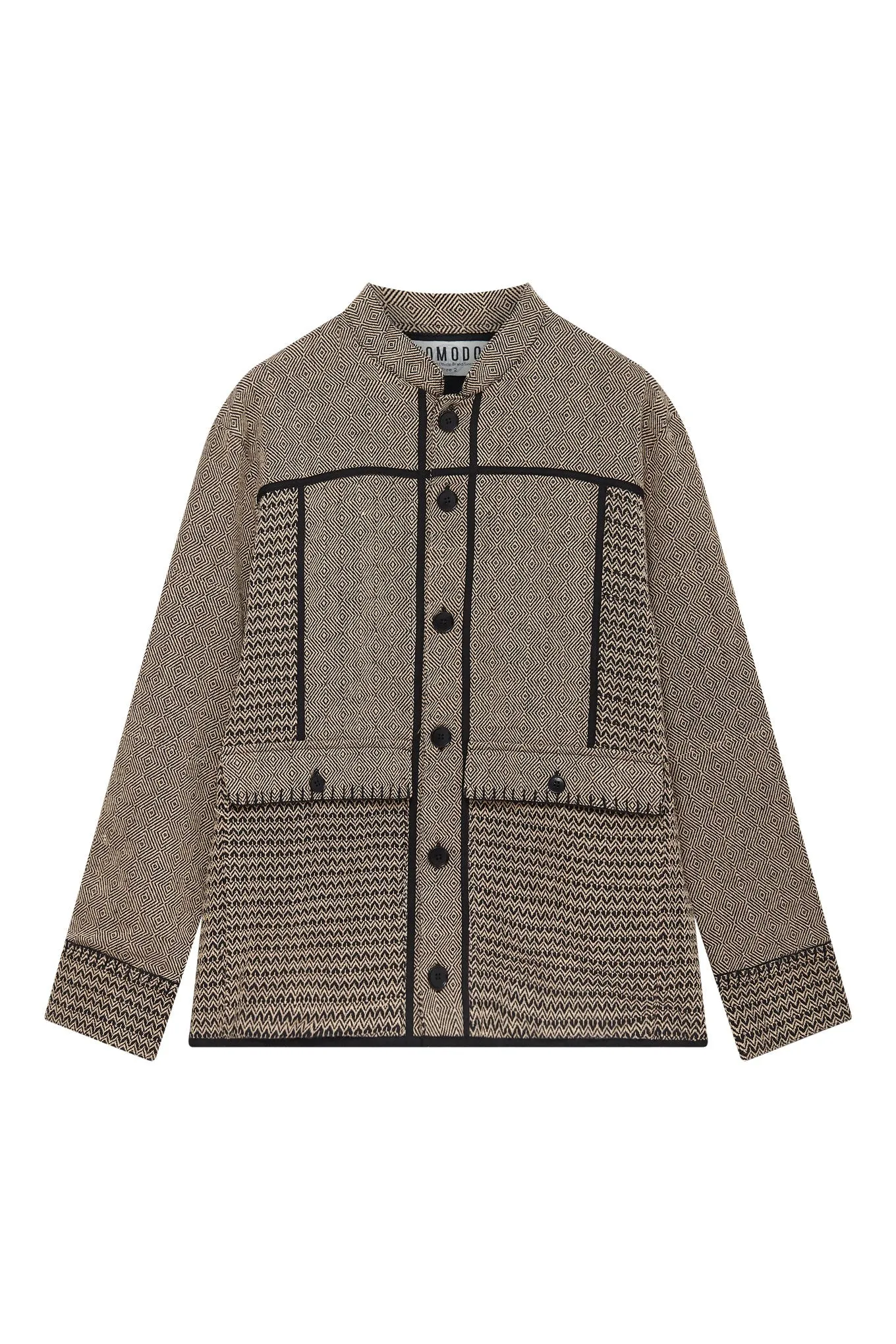 YULIO - Hand Loomed Cotton Patchwork Jacket